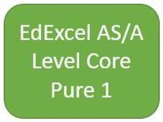 EdExcel AS/A Level Core Pure Maths 1 - Student Chapter Booklets and Dr Frost Presentation