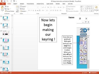 2D Design instructions and tutorials (5 different step by step exercises)