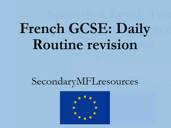 GCSE French writing and translation support & revision (18 resource ...