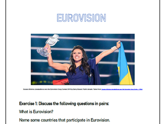 Eurovision Lesson Plan for Lower Leve EAL/ESL - Review of Past Simple