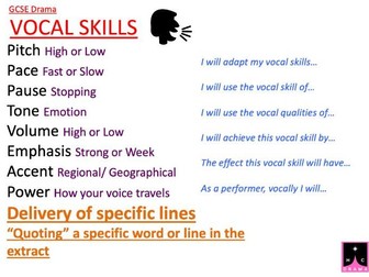 GCSE Drama Key Terms