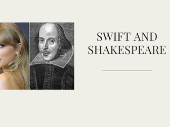 KS2–KS3 English: Taylor Swift & Shakespeare (Analysis & Creative Writing Unit, 5 Lessons)