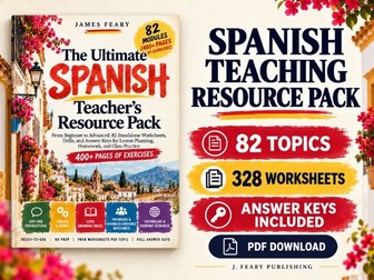 Spanish Resource Pack: 328 Worksheets & Answers