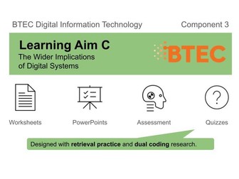 BTEC Digital Information Technology (DIT) - Component 3 (Learning Aim C)