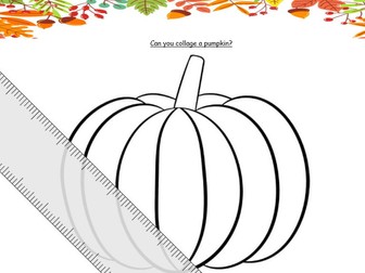 Pumpkin collage template