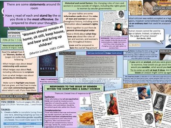 Christianity, Gender & Sexuality: Historical and Social Factors (AQA A Level Christianity RS Yr 13)