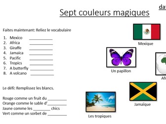 An introduction to poetry: Les sept couleurs magique by Mymi Doinet