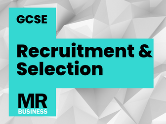 Recruitment and Selection Lesson - HR