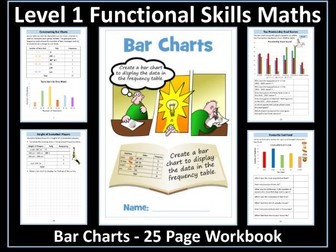Bar Charts Workbook - Statistics - Level 1 Functional Skills Maths