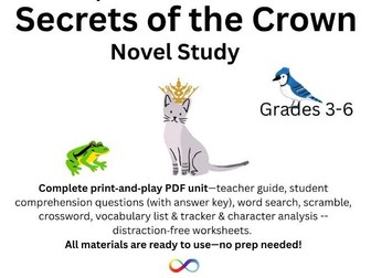 Novel Study for Secrets of the Crown