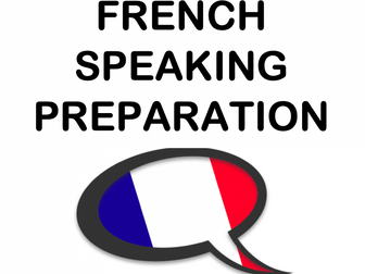 AQA  French  GCSE - Speaking general conversation (foundation)