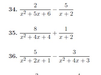 9 Worksheets On Algebraic Fractions With Solutions By Math W
