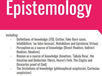 Epistemology - What is knowledge?