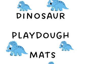 Dinosaur Playdough Guide Cards