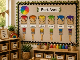 Creative Area Paint/Colours Display