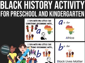 Black History Month Activities For Preschool And Kindergarten | I Spy Letters