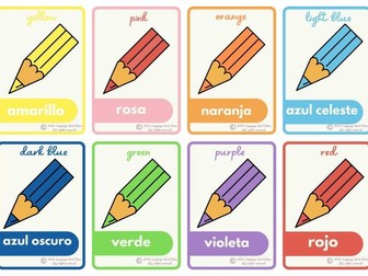 SPANISH COLOURS flashcards | Spanish basics | Spanish for beginners