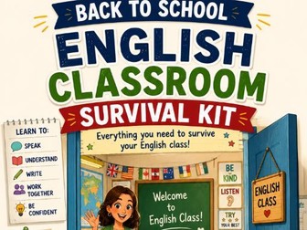 Back to School | English Classroom Survival Kit