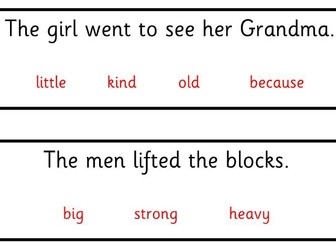 Expanding and improving sentences