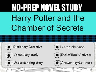 Harry Potter and the Chamber of Secrets Novel Study-Complete Novel Study.