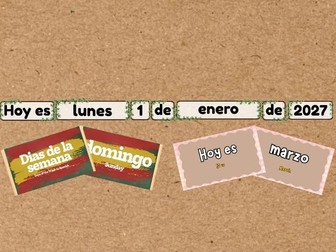 Telling the date in Spanish - Spanish Months/Days of the Week
