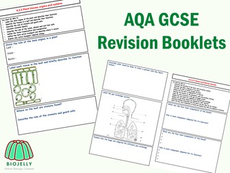 AQA GCSE Revision Booklets - all topics