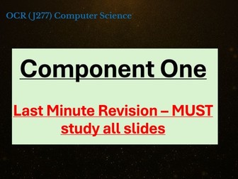 PPT - GCSE Computer Science  - Common Exam Questions and Answer - Component 1