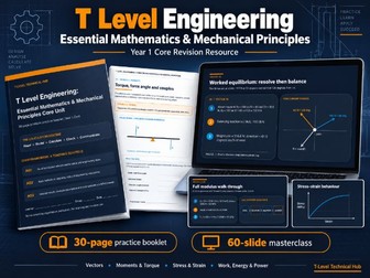 T Level Engineering Mathematics & Mechanics