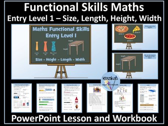 Functional Skills Maths - Entry Level 1 - Measure - Length, Height, Width