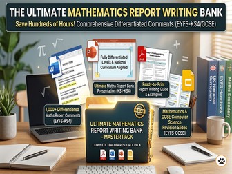 The ultimate 5-in-1 maths report master pack | 2026 edition