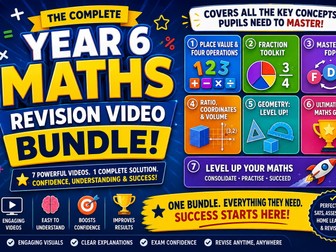 Year 6 Maths Ultimate Revision Video Bundle | SATs & Assessment Preparation | Complete KS2 Maths Revision Collection