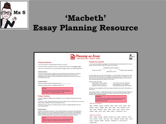 Macbeth - Essay Planning Knowledge Organiser