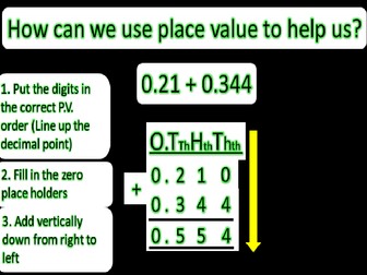 WR Add decimals with different Decimal places