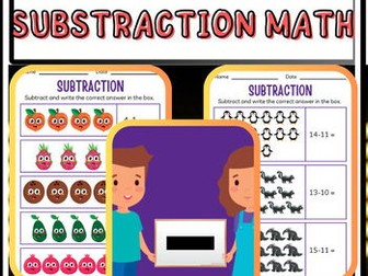 KINDERGATEN SUBSTRACTION WORKBOOK