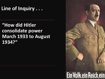 IB DP History Paper 2 Topic 10: Authoritarian States Hitler - complete set of lessons
