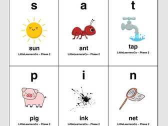 Phonics Flash cards Phase 2