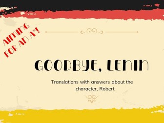 Goodbye, Lenin Translation - Robert