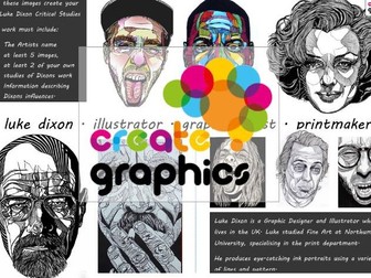 Line Portraiture - Luke Dixon Designer/Critical Studies Sheet