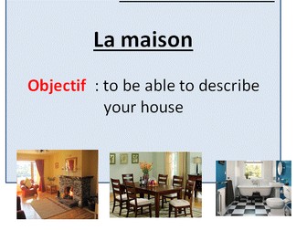 Rooms in the house in French.