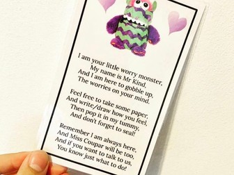 Worry Monster Poem