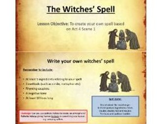 KS3 Macbeth - The Witches' Spell