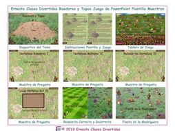 Rodents and Moles Spanish PowerPoint Game Template READ ONLY SHOW