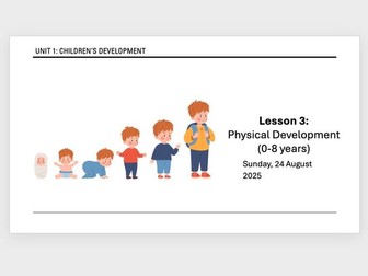 AAQ Early Childhood Development Unit 1 - Physical Development 0-8 Years B1 B2