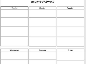 Weekly Planner Printable and Undated PDF