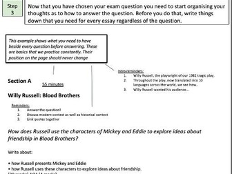 Blood Brothers annotate the question