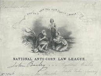 The Anti Corn Law league