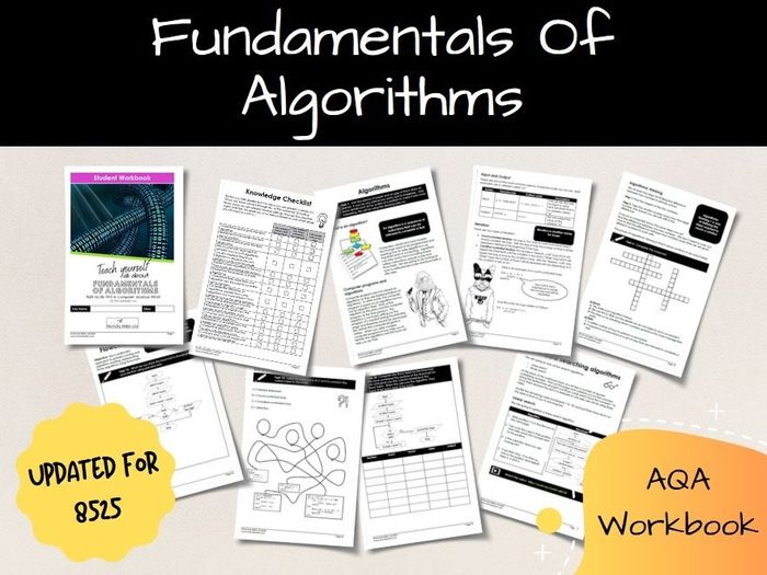 Algorithms AQA GCSE Computer Science Workbook (8525) | Teaching Resources