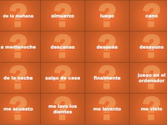 Spanish Sentence Builders: Unit 16 Talking about my daily routine - activities