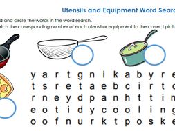 Utensil and Equipment Word Search