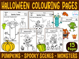 Halloween Colouring Pages & Spooky Fun
